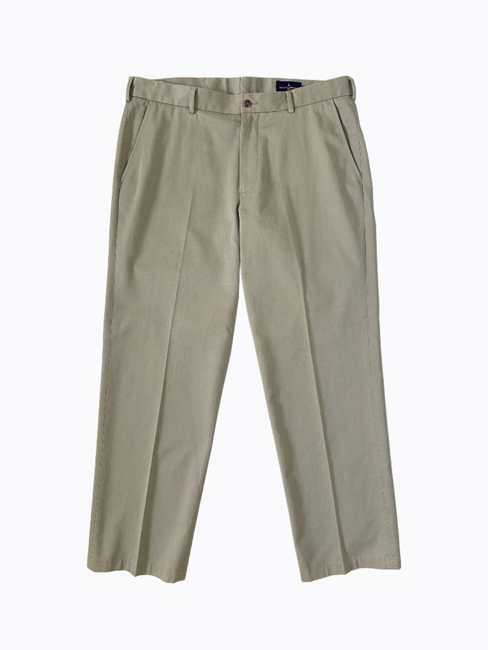 Men 36x32 Pants Khaki Tan 100% Cotton Y2K Preppy Office Classic Career Workwear